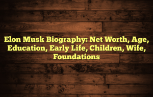 Elon Musk Biography: Net Worth, Age, Education, Early Life, Children, Wife,  Foundations