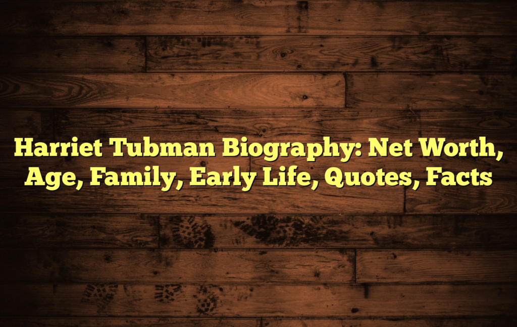 Harriet Tubman Biography: Net Worth, Age, Family, Early Life, Quotes, Facts