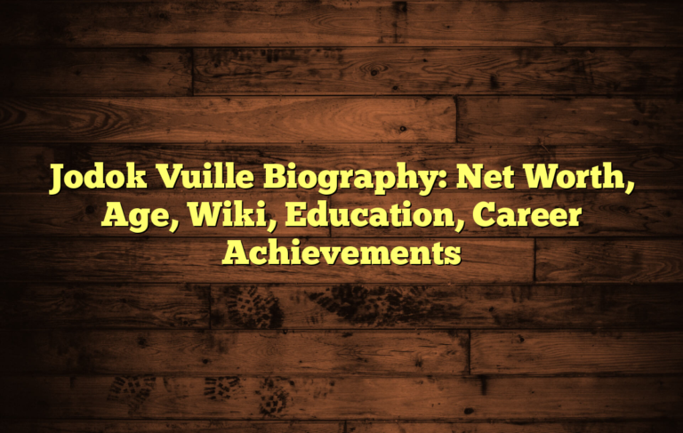 Jodok Vuille Biography: Net Worth, Age, Wiki, Education, Career Achievements