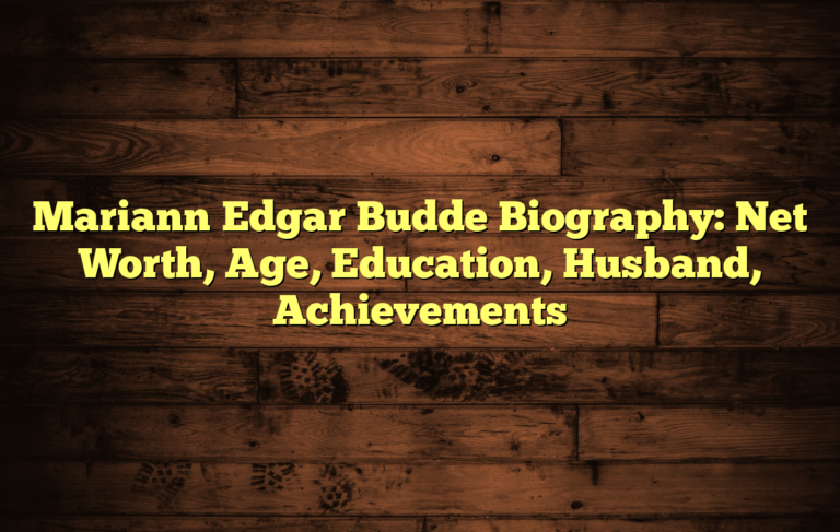 Mariann Edgar Budde Biography: Net Worth, Age, Education, Husband, Achievements